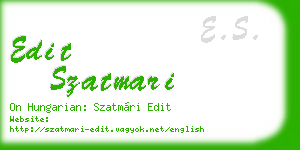 edit szatmari business card
